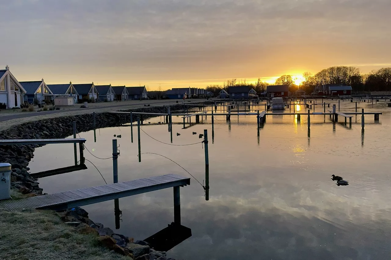 Hafen Zerpenschleuse im Winter